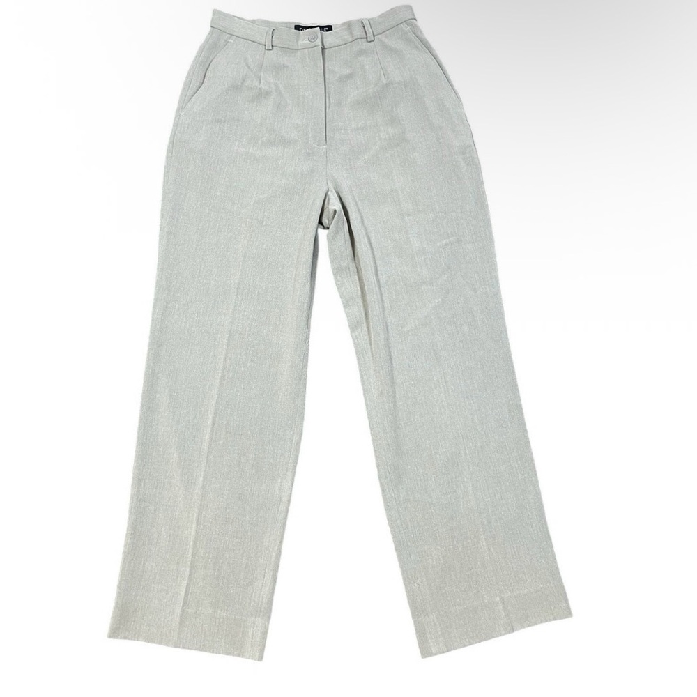 Dialogue Gray Stretch Dress Pants Straight Leg Size 12 Officewear Capsule Staple